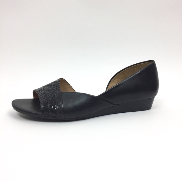 naturalizer open toe flats